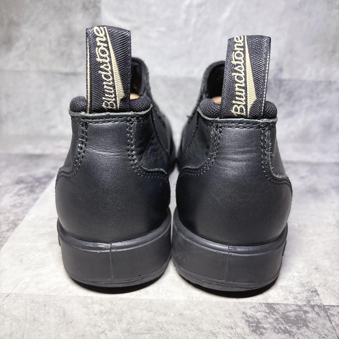 アッパー美品 Blundstone サイドゴアブーツ 7 ローカット 本革 黒