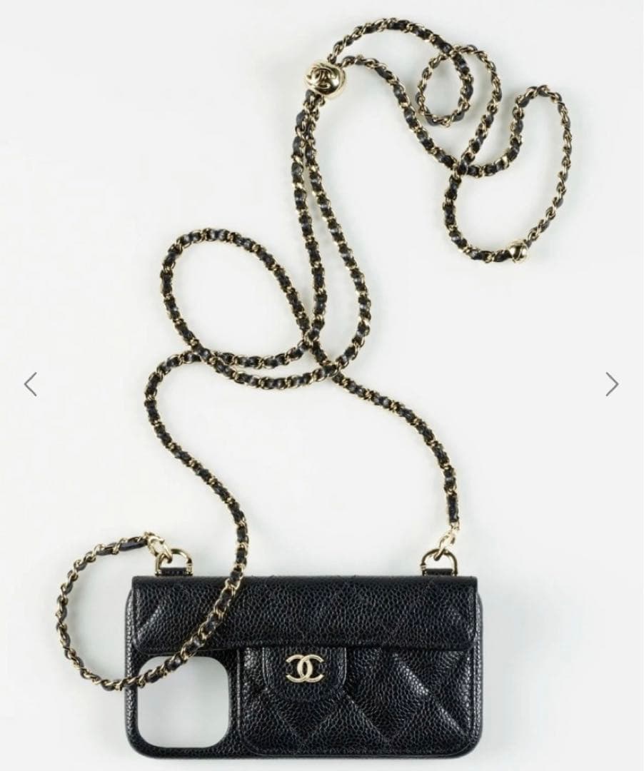 シャネル CHANEL IPHONE 14 PRO ケース ストラップ付き