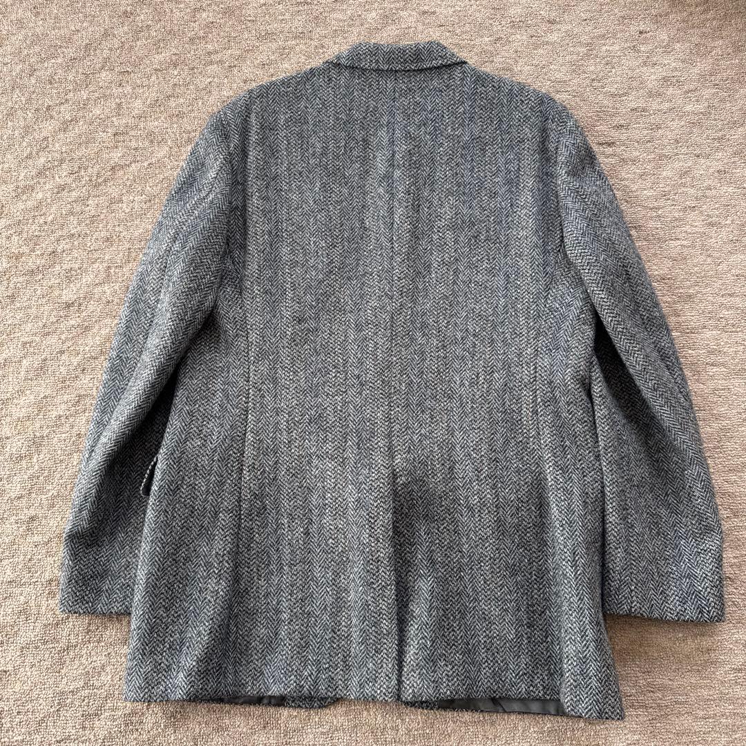 ハリスツイード　ウール　ジャケット　XL〜XXL程度　USA製