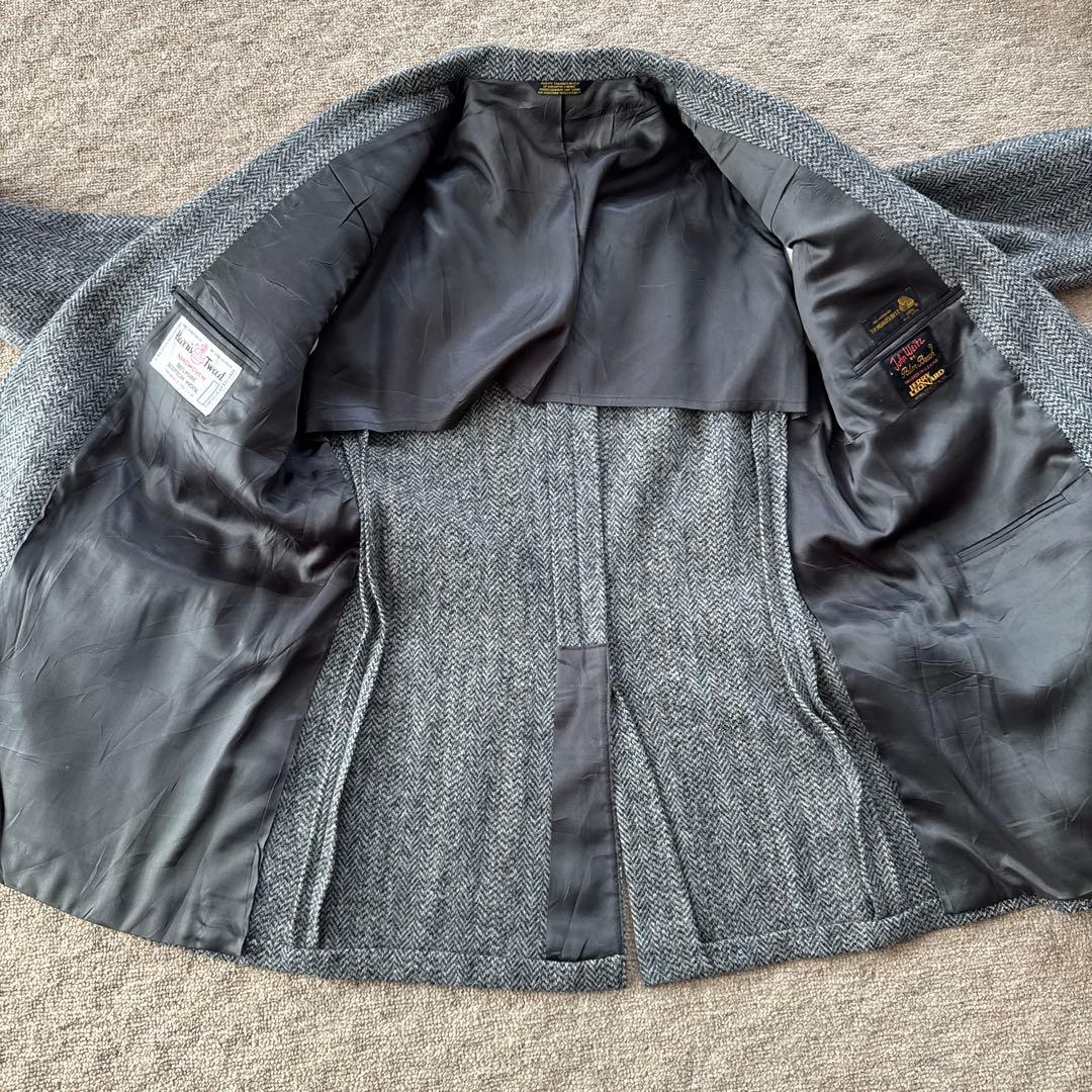 ハリスツイード　ウール　ジャケット　XL〜XXL程度　USA製