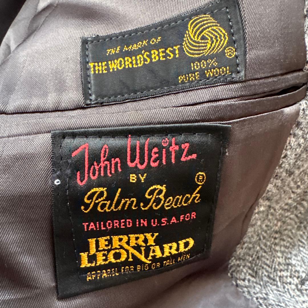 ハリスツイード　ウール　ジャケット　XL〜XXL程度　USA製