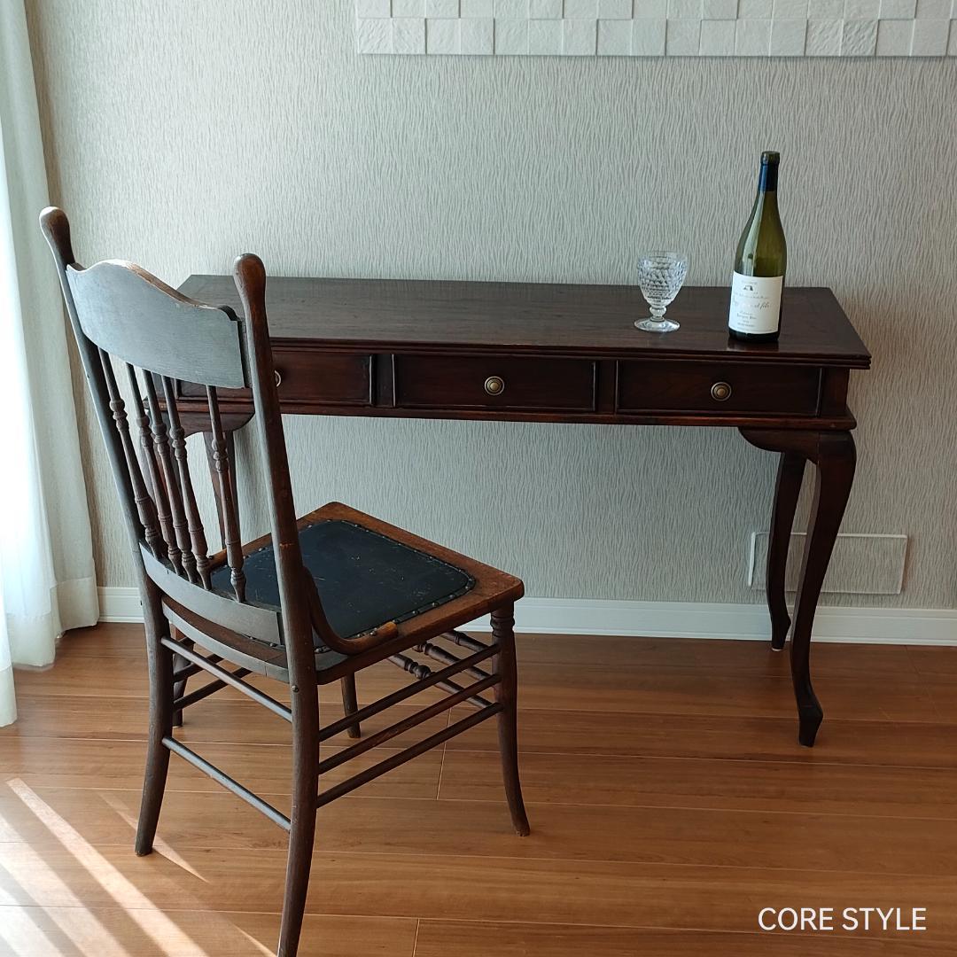 アンティーク　猫脚スクエアテーブル　コンソール　A86