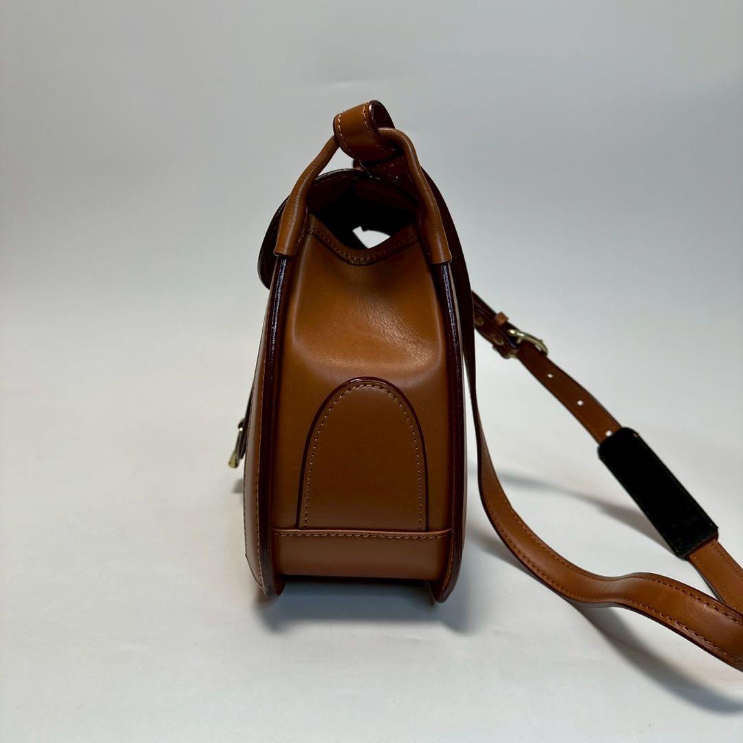 p29【美品】イタガキ　レザー　鞍　くら　サドルバッグ　替えショルダー付