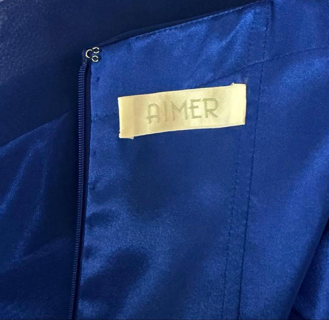 新品【AIMER】Aラインロングドレス 演奏会ステージ パーティードレスM