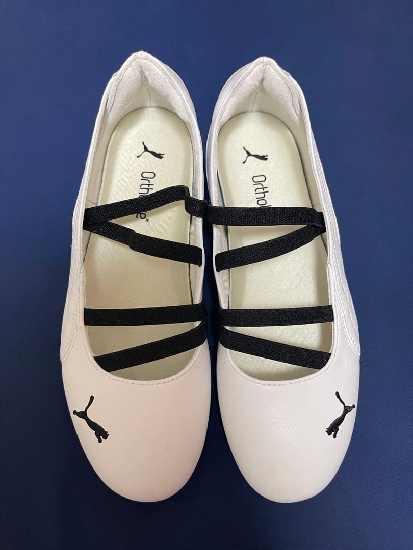 花粉症さま　Puma バレエ　フラットシューズ ホワイト