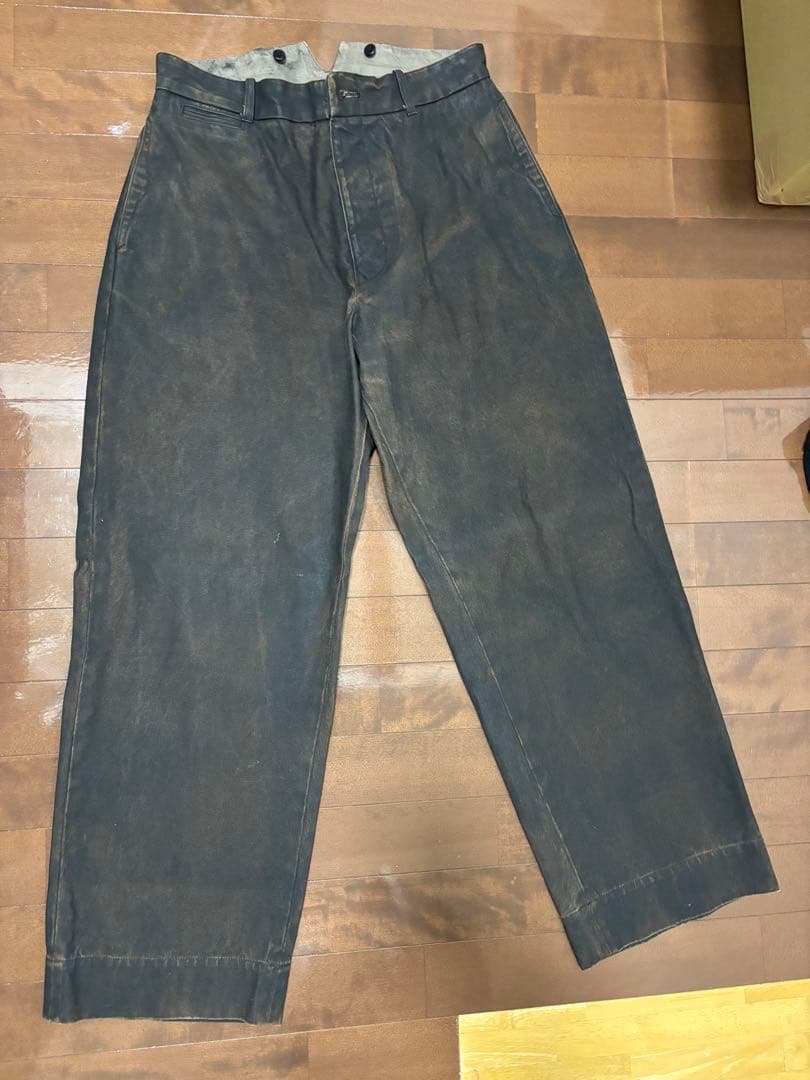 ベラフォンテ　泥染め　トラウザー