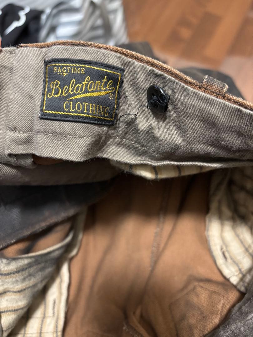 ベラフォンテ　泥染め　トラウザー