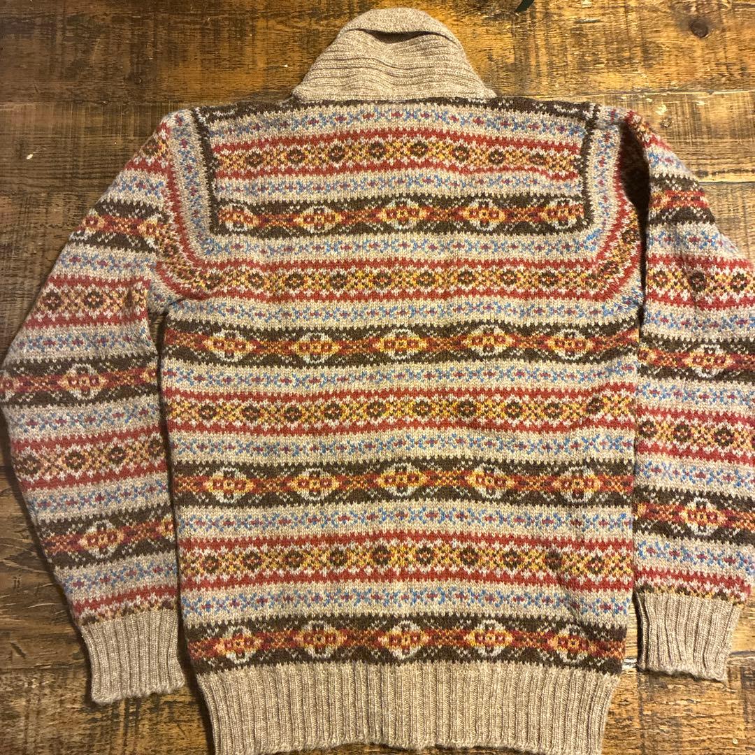 Jamieson's フェアアイル柄カーディガン　サイズ38