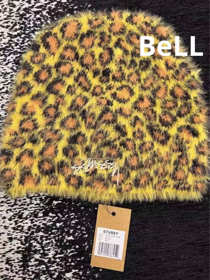 STUSSY ヒョウ柄 ニット帽 人気