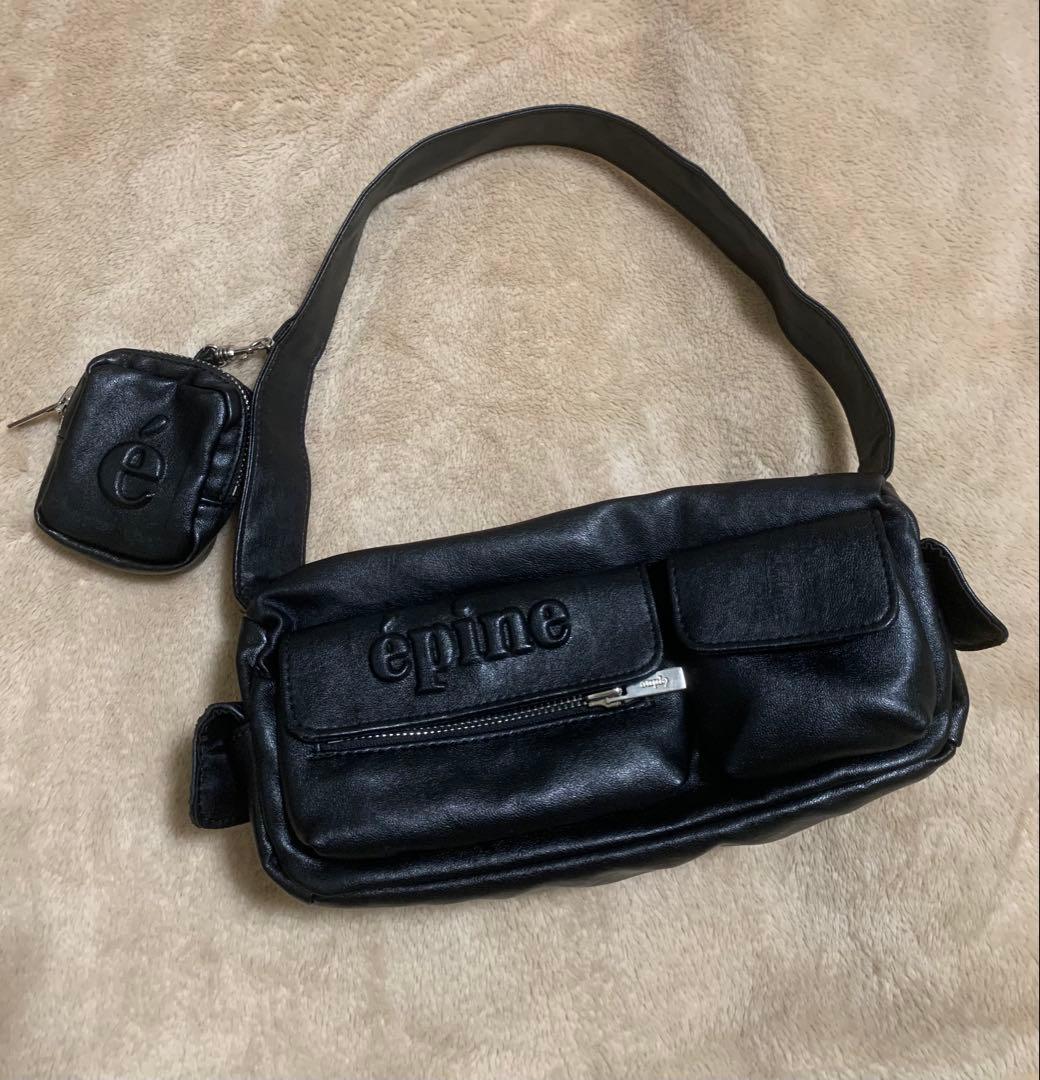 épine pouch Pocket bag black バッグ