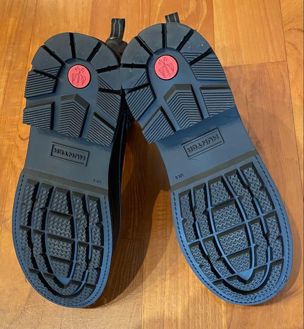 HUNTER レインブーツブラック UK6
