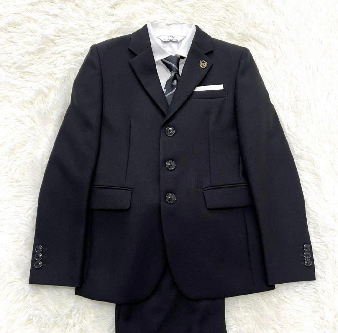 卒業式ビームス フォーマル セットアップスーツ4点セット 上下 ブラック 150