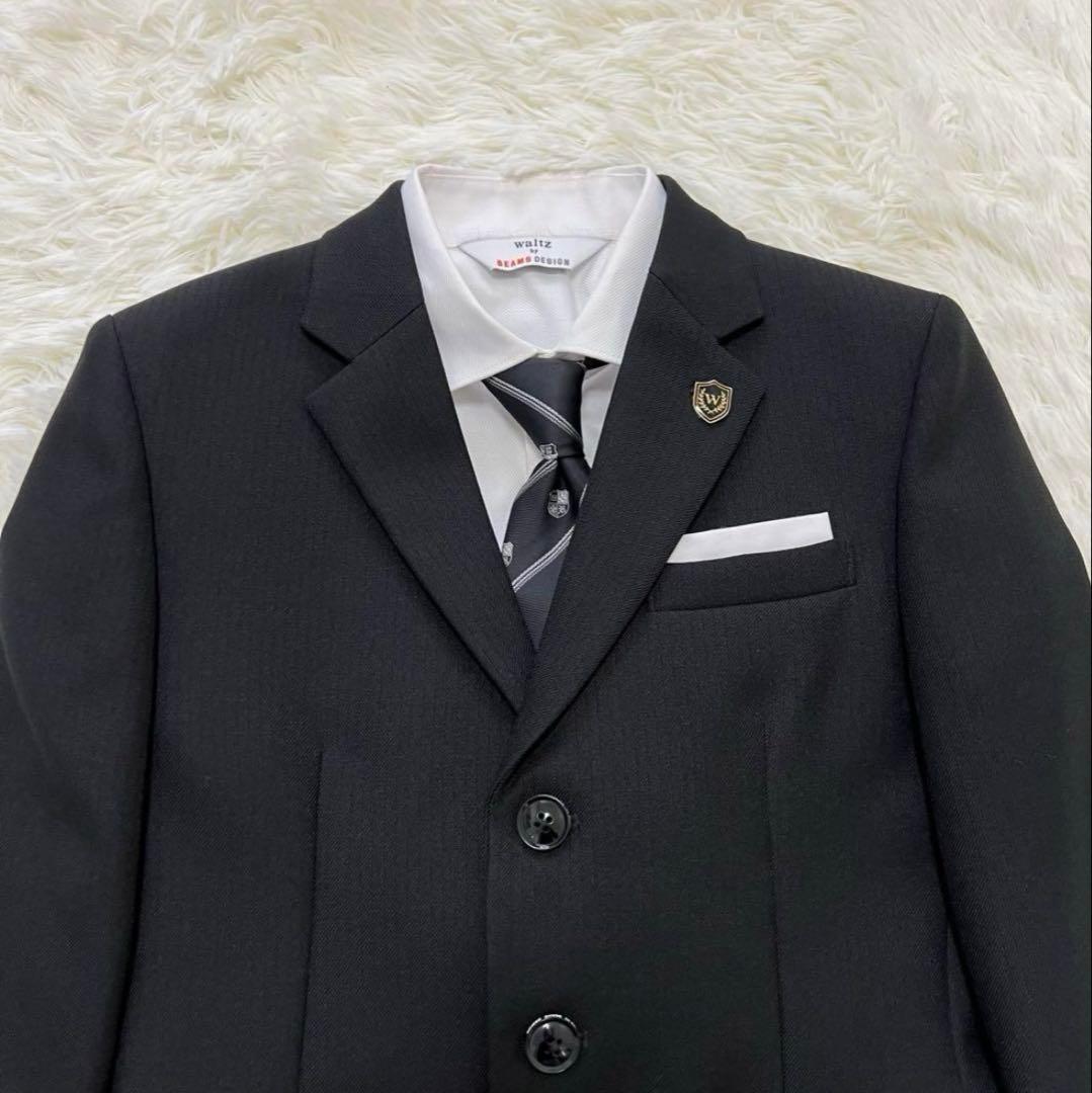 卒業式ビームス フォーマル セットアップスーツ4点セット 上下 ブラック 150