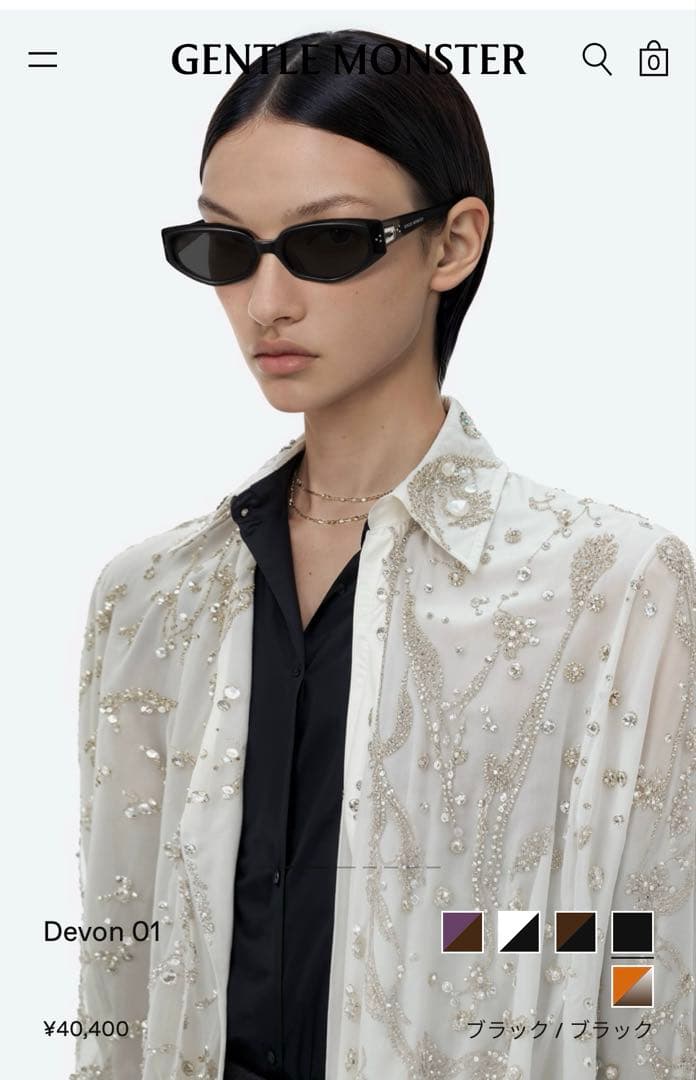 GENTLE MONSTER ブラック 箱付き 未使用正規品 Devon01