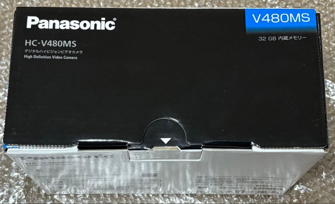 パナソニックHDビデオカメラV480MS 32GB 高倍率90倍ズーム ホワイト