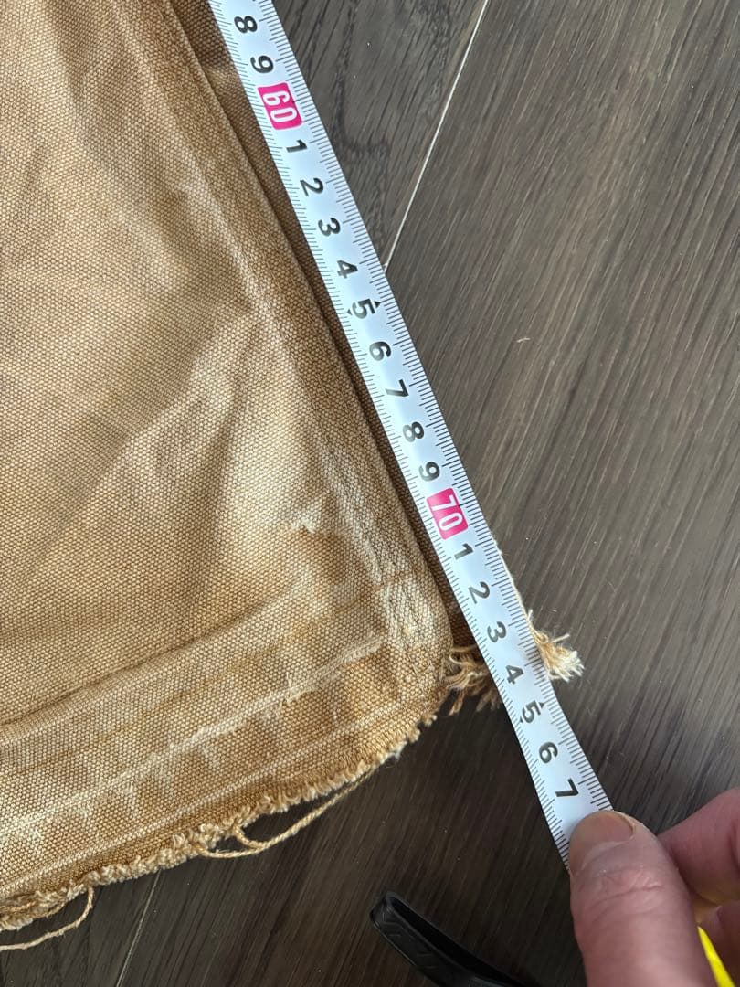 希少 USA製 ビンテージ カーハート ダブルニー ペインターパンツ ベージュ