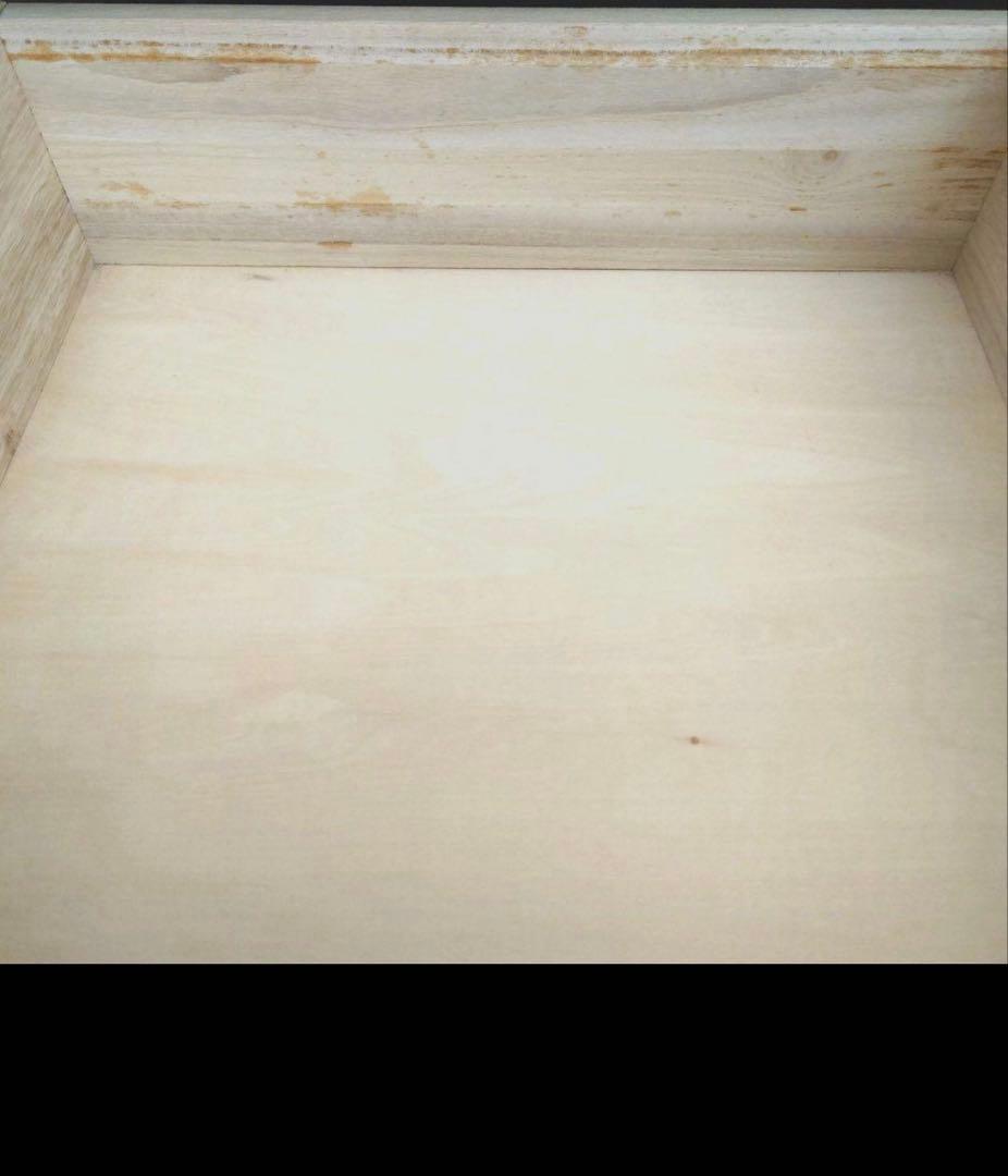 スヌ　美品 無印良品 脚付き木製チェスト4段