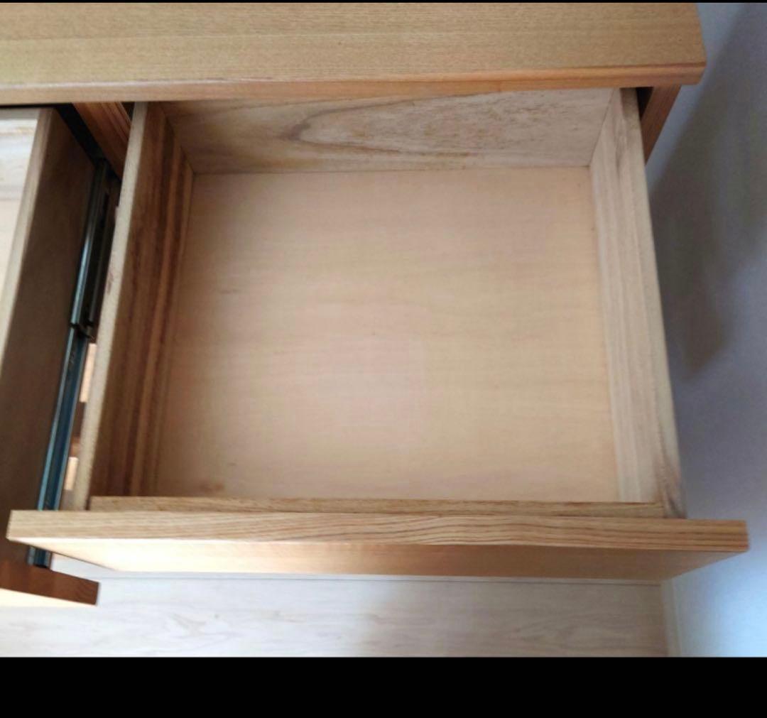 スヌ　美品 無印良品 脚付き木製チェスト4段