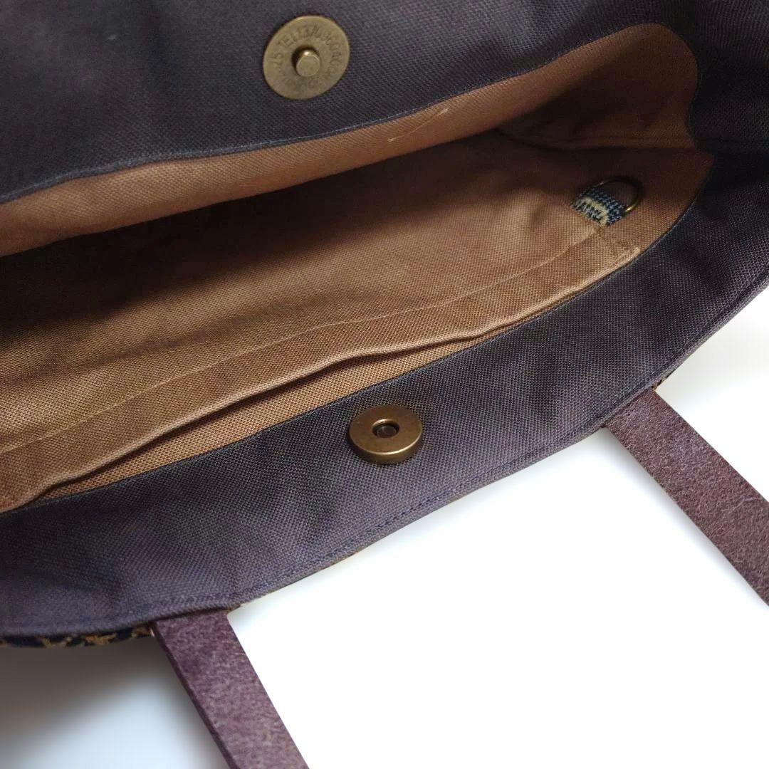 ミナペルホネン　両面followingday マチ有りトートバッグ