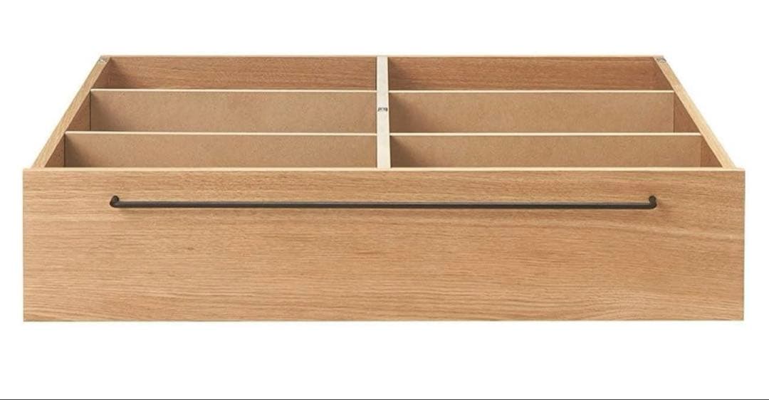 無印良品　ベッド下収納　大　オーク材　未使用品 2個セット　ふた2個付き