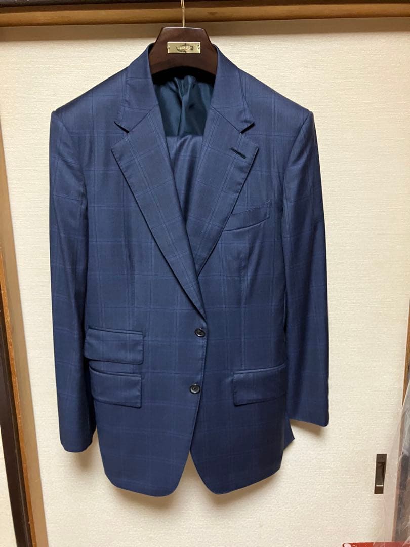 ノア 　TOM FORD ネイビー チェック柄 スーツジャケット