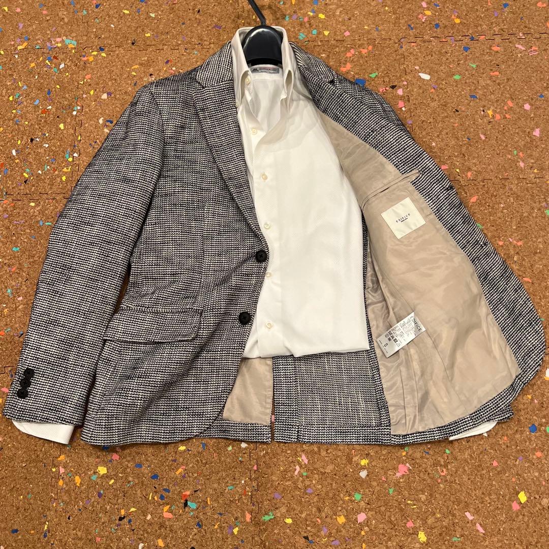 EDIFICE ジャケット 白×紺 Sサイズ