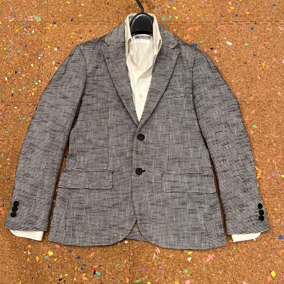 EDIFICE ジャケット 白×紺 Sサイズ