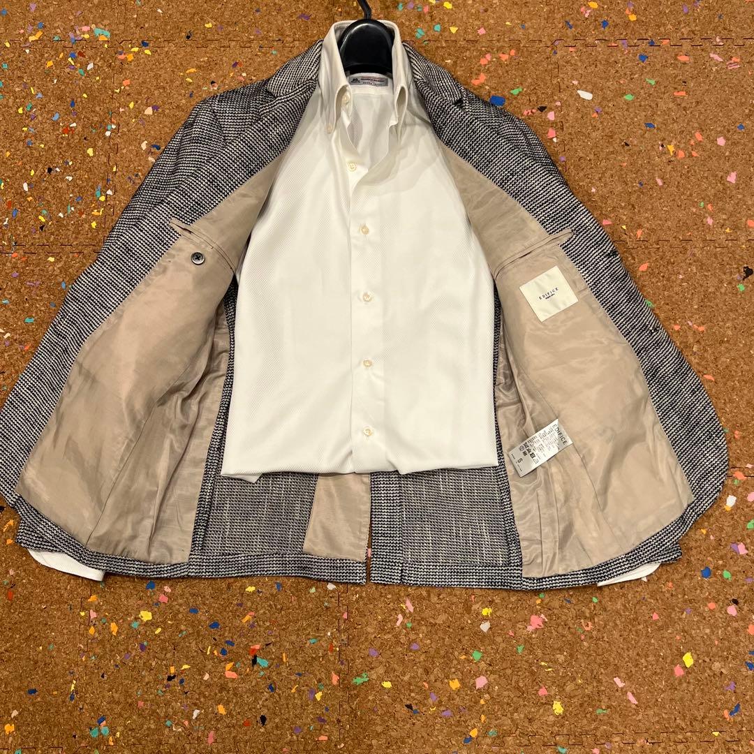 EDIFICE ジャケット 白×紺 Sサイズ