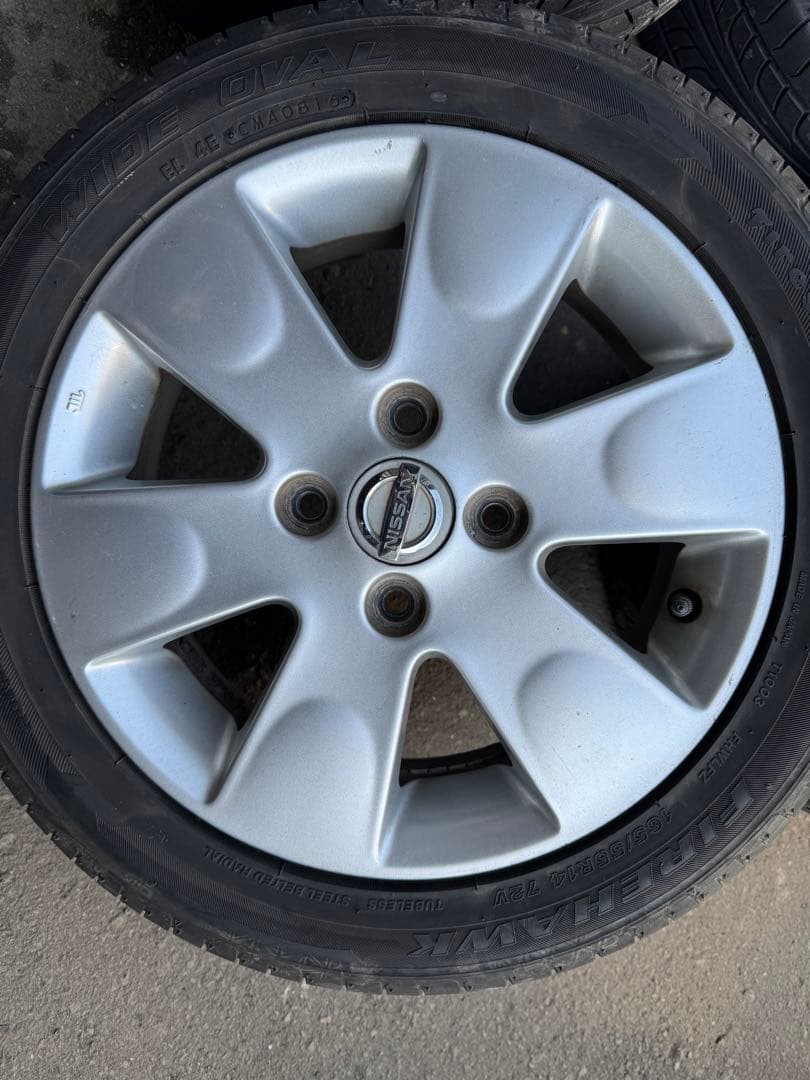 ①すみっコぐらし 日産純正　4本セット 165/55R14 【A0036】