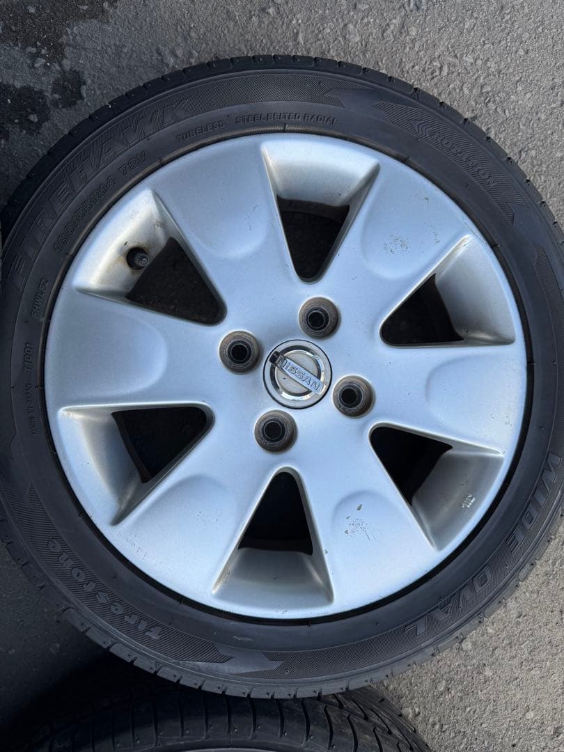 ①すみっコぐらし 日産純正　4本セット 165/55R14 【A0036】