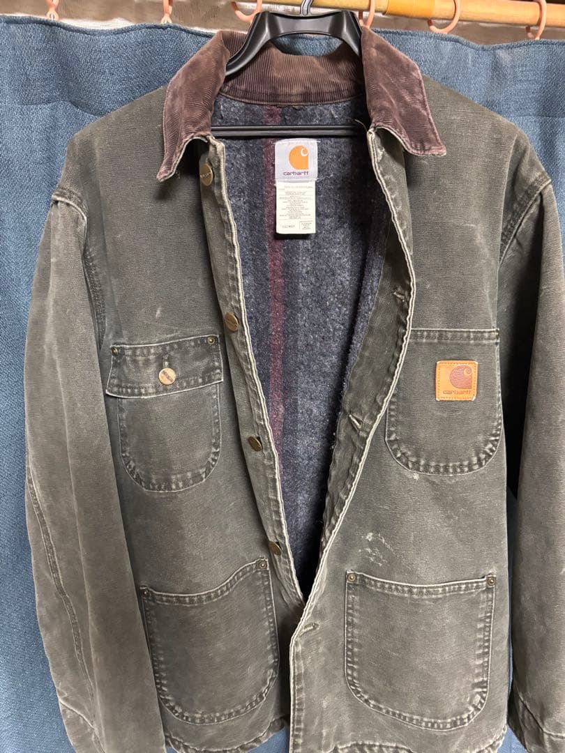 カーハート　ダックジャケット　チョアコート　MOS ダークグリーン