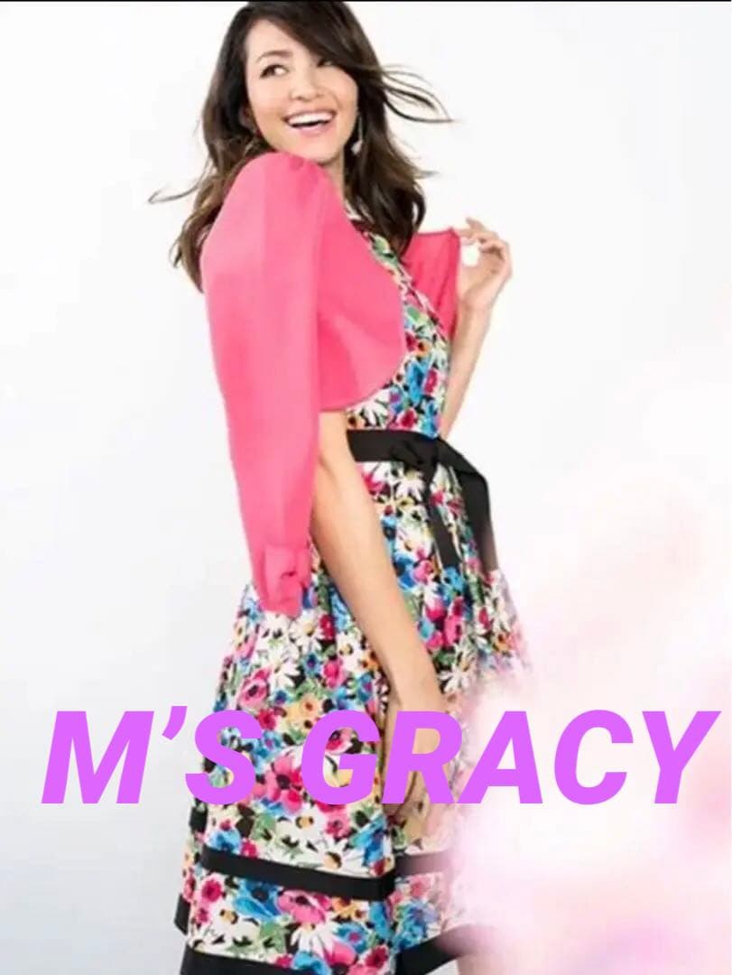 SALE❤️エムズグレイシー ❣️フラワープリントワンピース 38