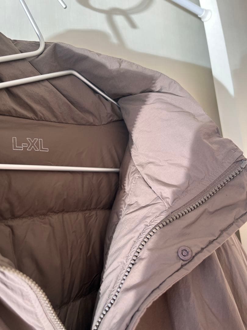 【MUJI Labo】撥水ダウンジャケット/L-XL/ブラウン