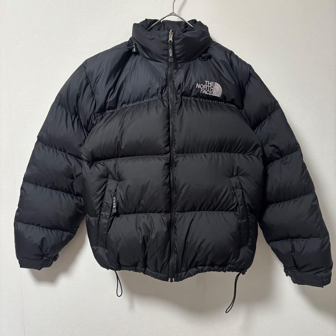 人気✨90's ザノースフェイス　ダウンジャケット　ヌプシ　L ブラック　刺繍