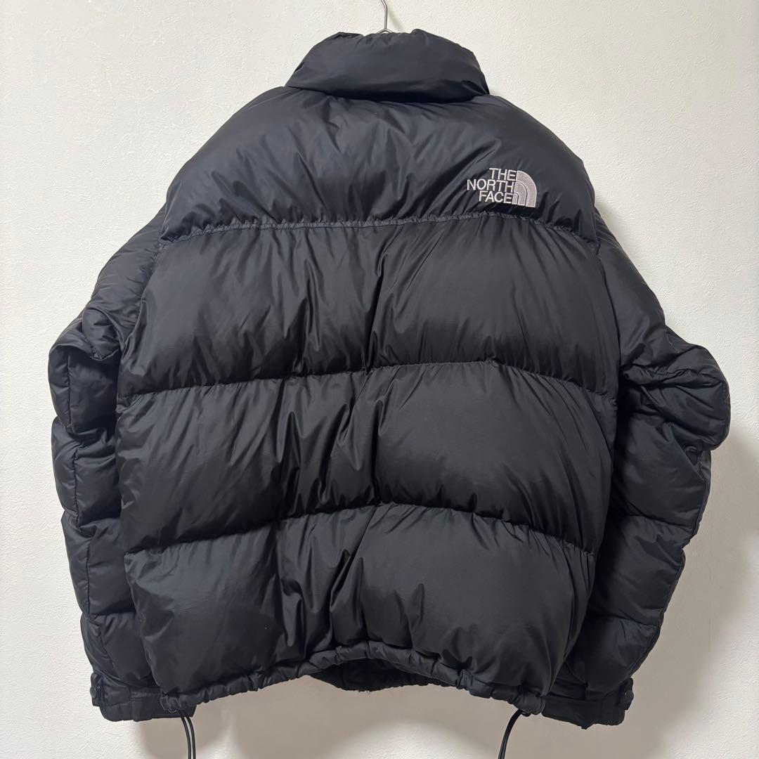 人気✨90's ザノースフェイス　ダウンジャケット　ヌプシ　L ブラック　刺繍