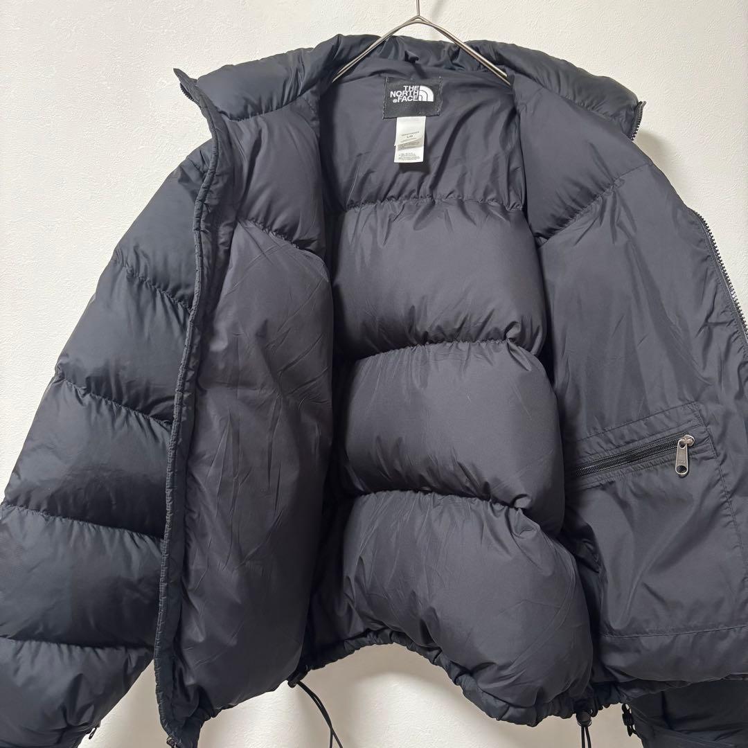 人気✨90's ザノースフェイス　ダウンジャケット　ヌプシ　L ブラック　刺繍
