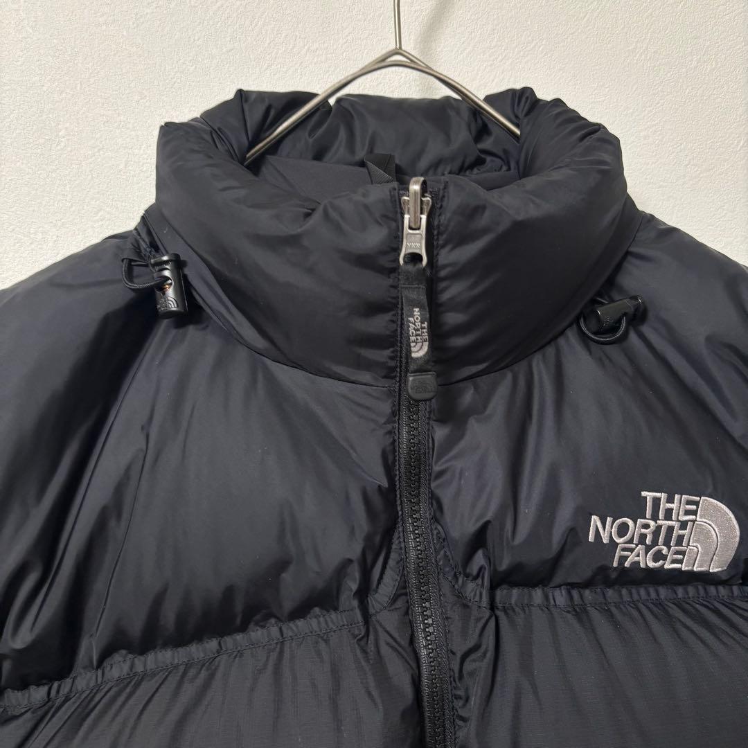 人気✨90's ザノースフェイス　ダウンジャケット　ヌプシ　L ブラック　刺繍