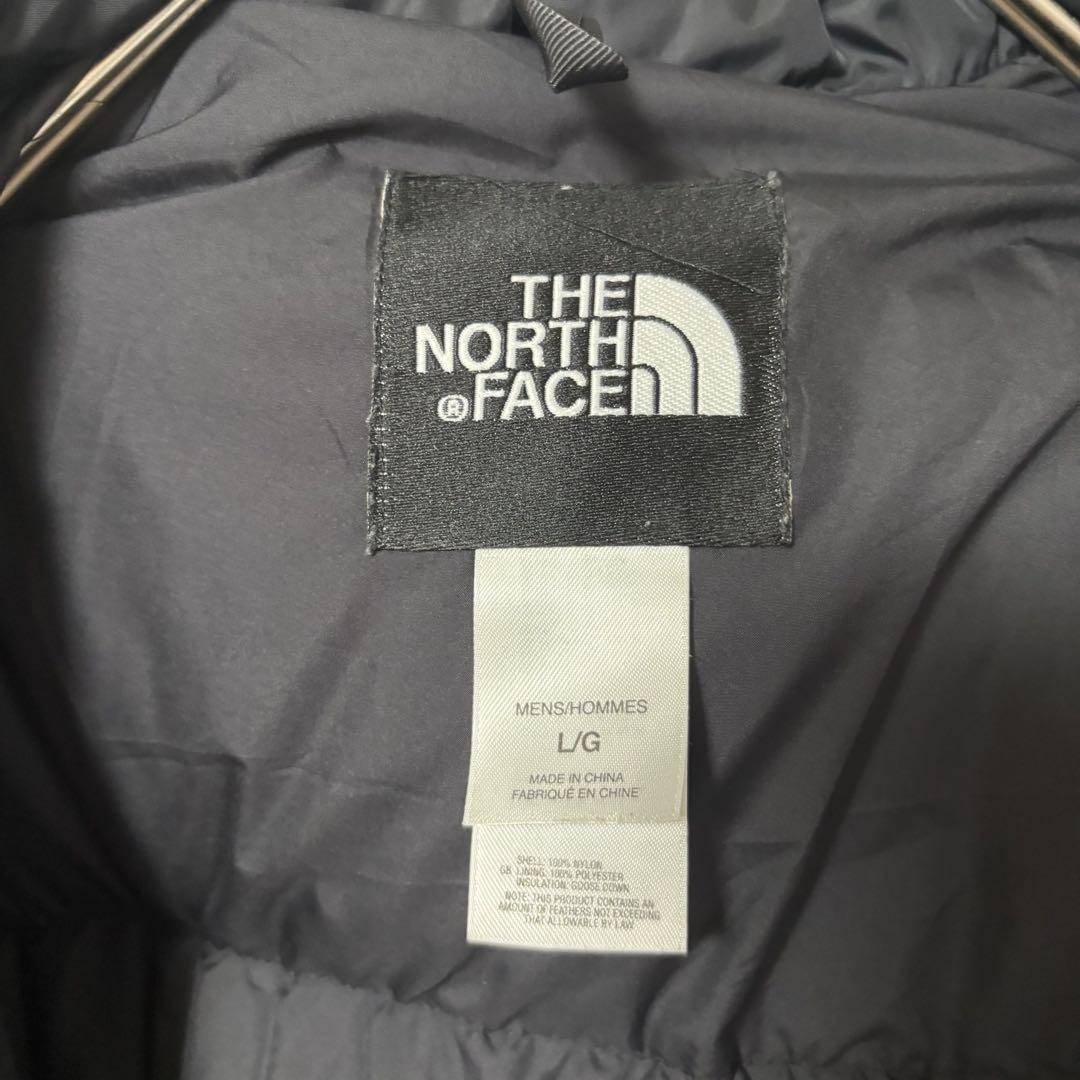 人気✨90's ザノースフェイス　ダウンジャケット　ヌプシ　L ブラック　刺繍