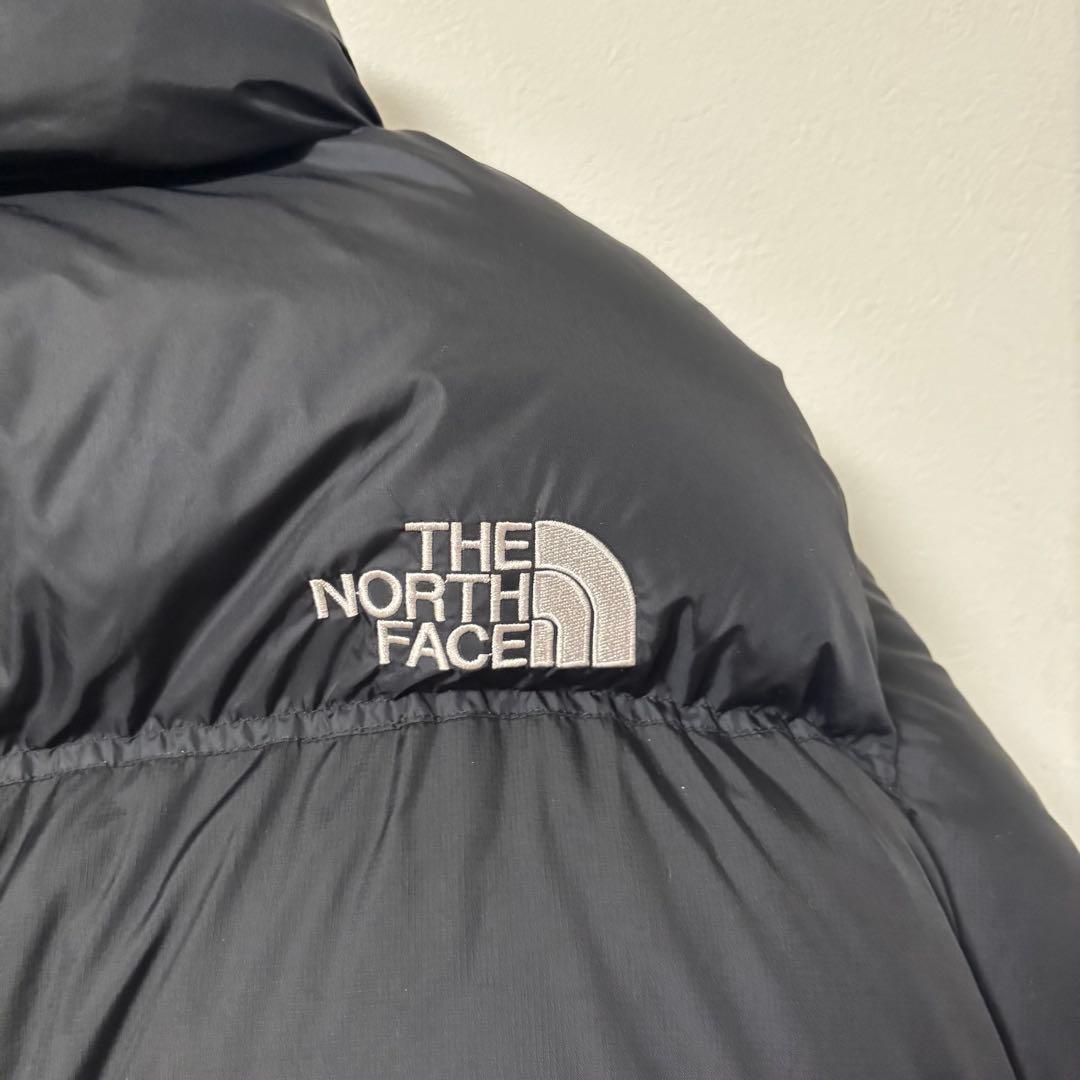 人気✨90's ザノースフェイス　ダウンジャケット　ヌプシ　L ブラック　刺繍