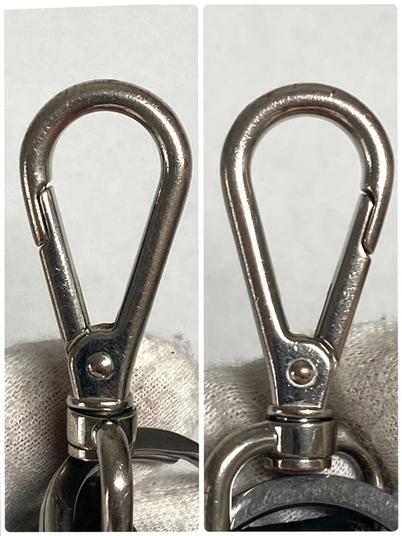 PRADA プラダ　サフィアーノ　シルバー金具　キーホルダー　キーリング