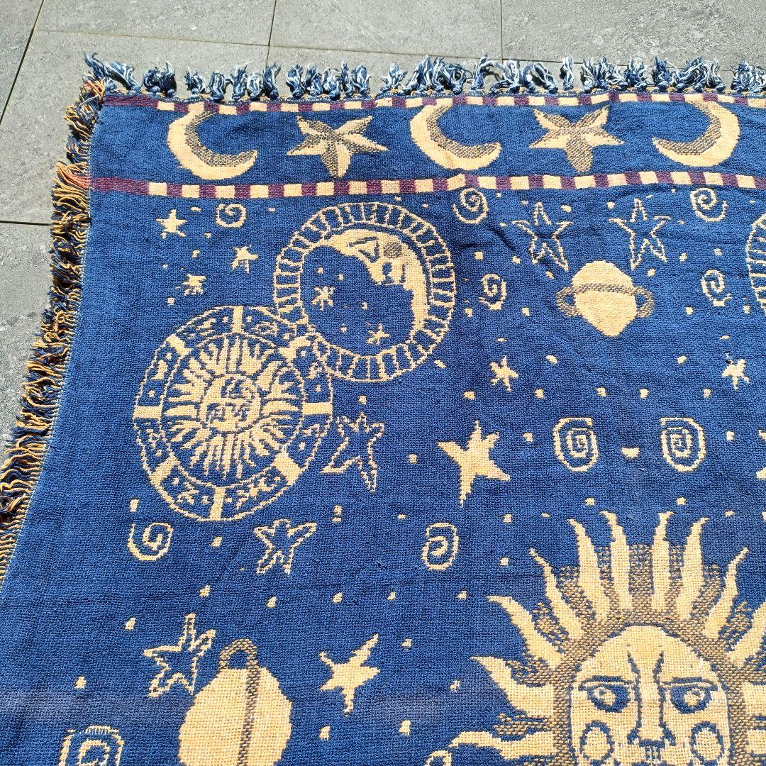 アンティーク柄 ヴィンテージ ラグ マット カーペット マルチカバー 大判サイズ