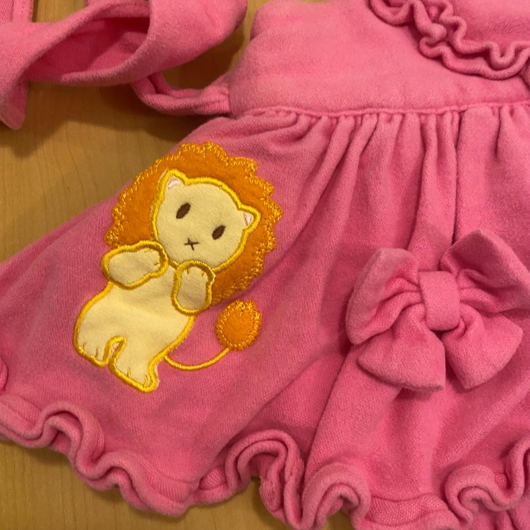 希少　メゾピアノピンクワンピースロンパース白半袖ブラウス　セット