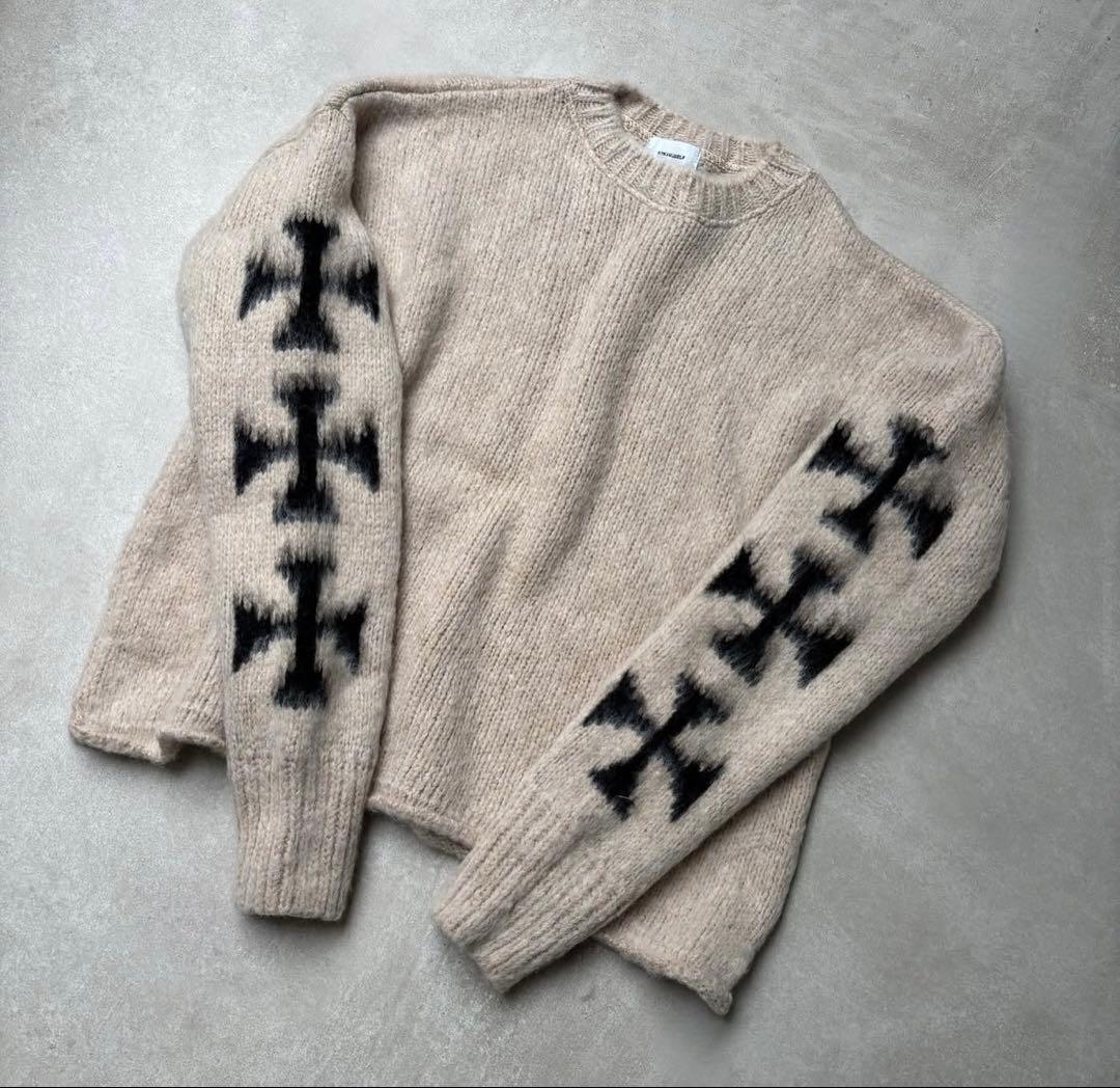 【casper】アスクユアセルフ BRUSHED CROSS KNIT