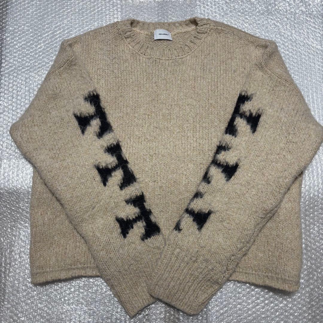 【casper】アスクユアセルフ BRUSHED CROSS KNIT