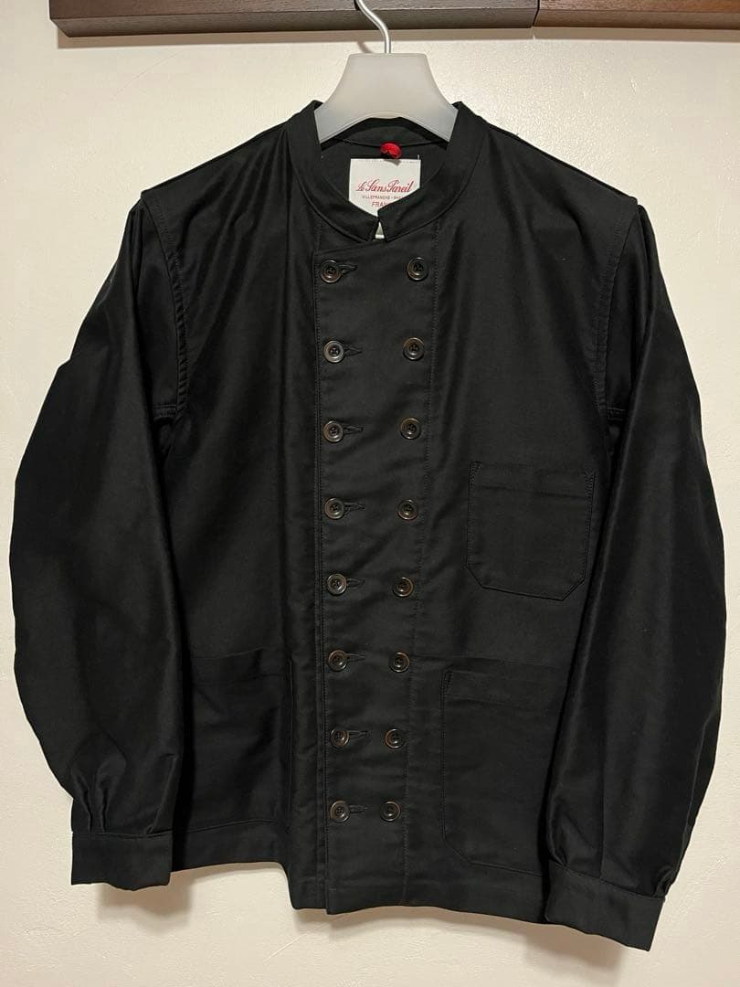 【美品/限定レア】ルサンパレイユ 2nd 別注 ブラックモールスキン ジャケット