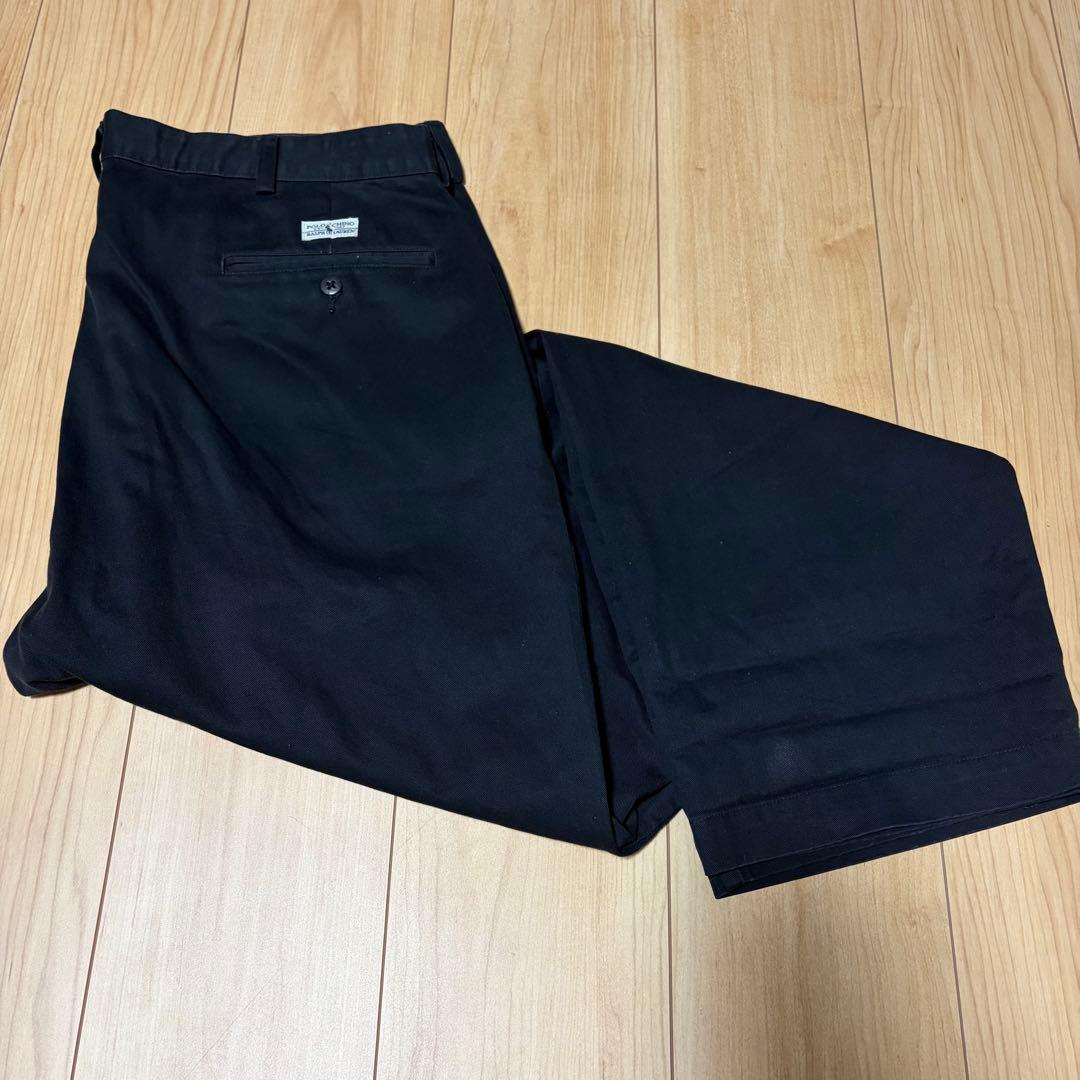90s　ポロラルフローレン　ポロチノ　ブラック　ANDREW PANT