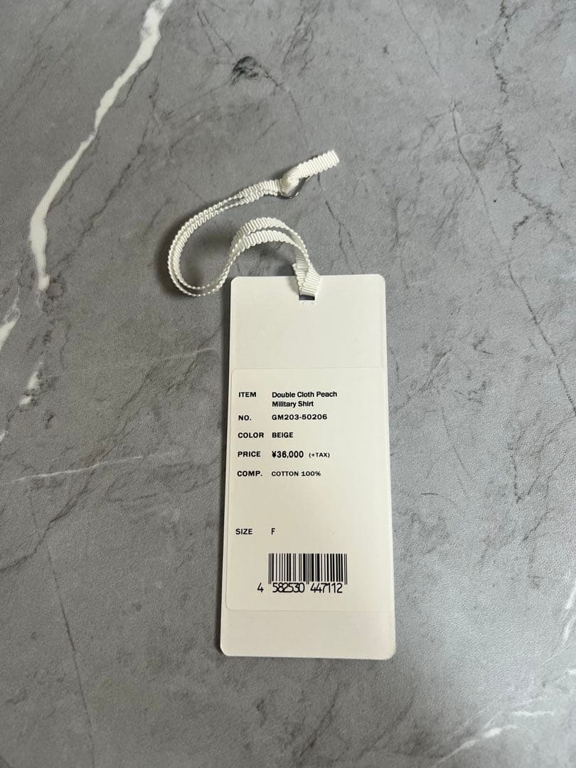 Double Cloth Peach Military Shirtグラフペーパー