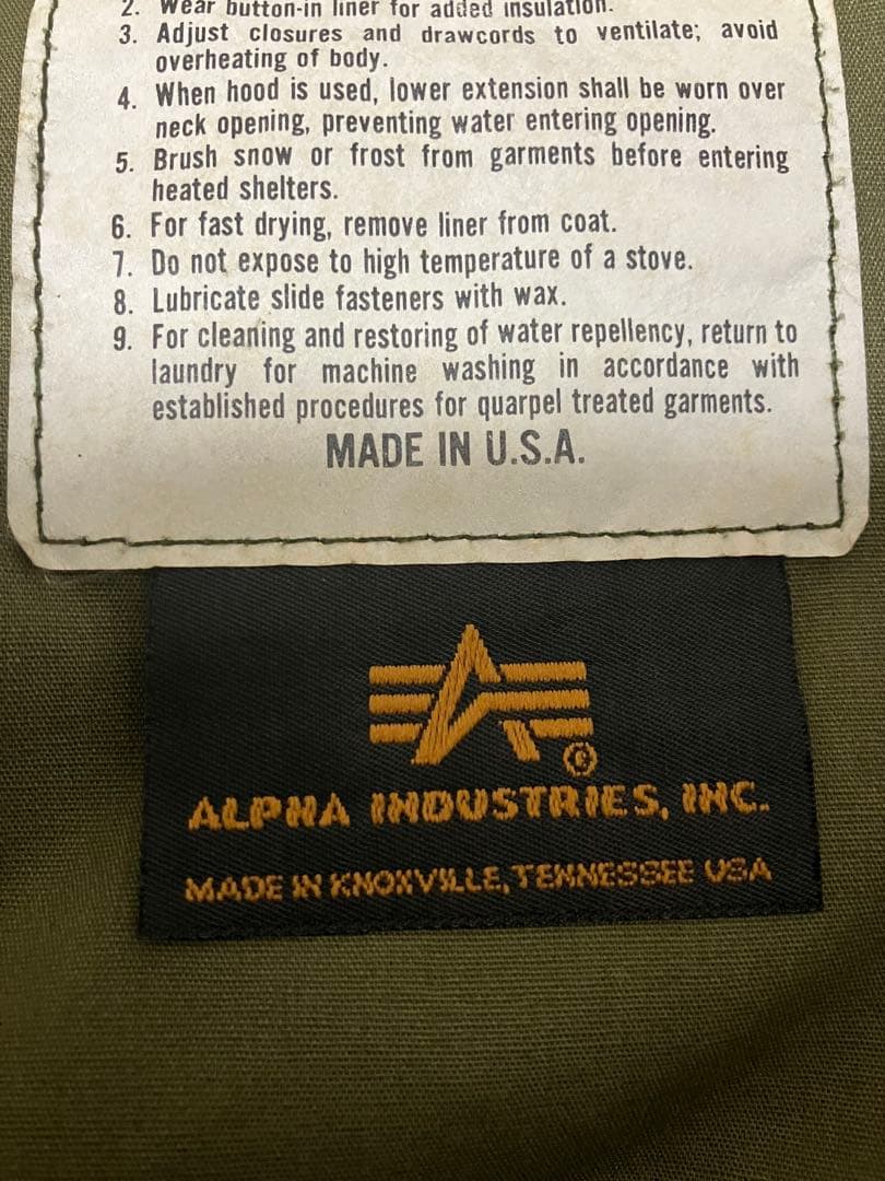 USA製 アルファ ALPHA M65 ジャケット L