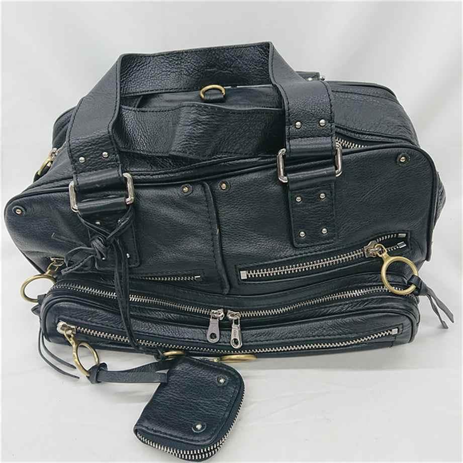 ■クロエ パディントン レザー ボストンバッグ ブラック系 イタリア製