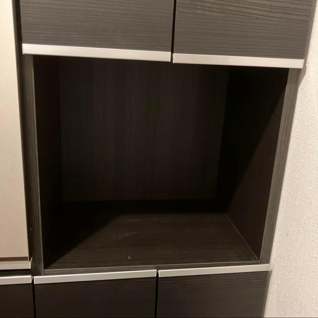 k*マ様 【5月中旬まで出品】ダークブラウン シューズラック ミラー付き